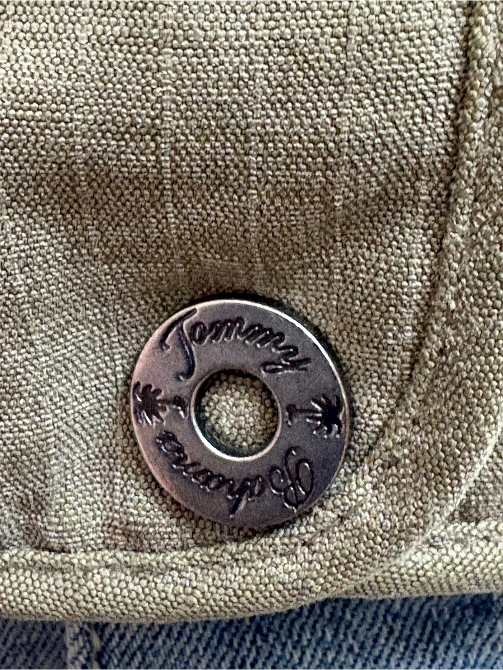 Tommy Bahama Silk Olive Green Quilted Zipper Snap Button Vest - Picture 4 of 11